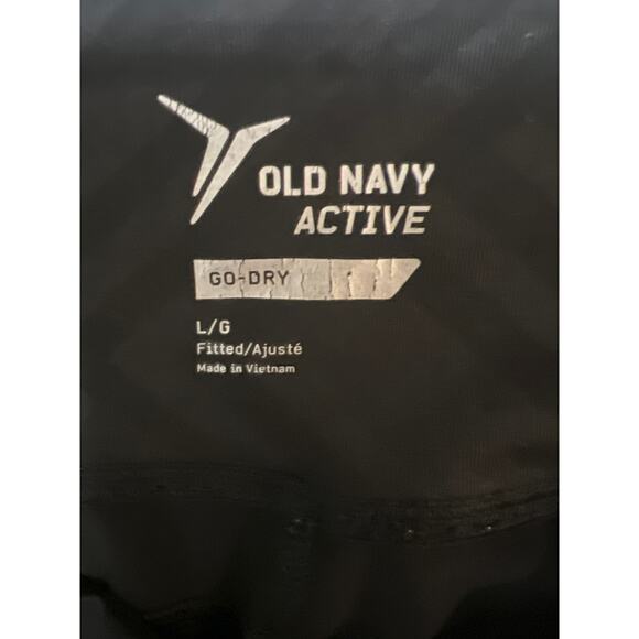 Active by Old Navy Go Dry Black Geometric Mesh Ankle Cropped Leggings Size L - Picture 8 of 13